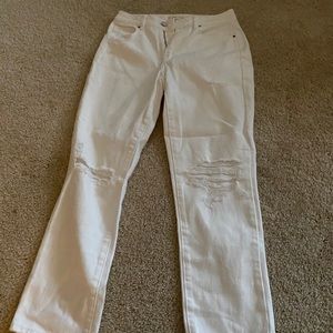 pacsun white mom jeans